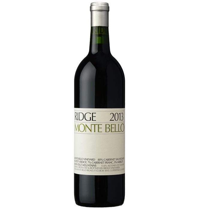 Ridge Vineyards Monte Bello Cabernet Sauvignon 2013