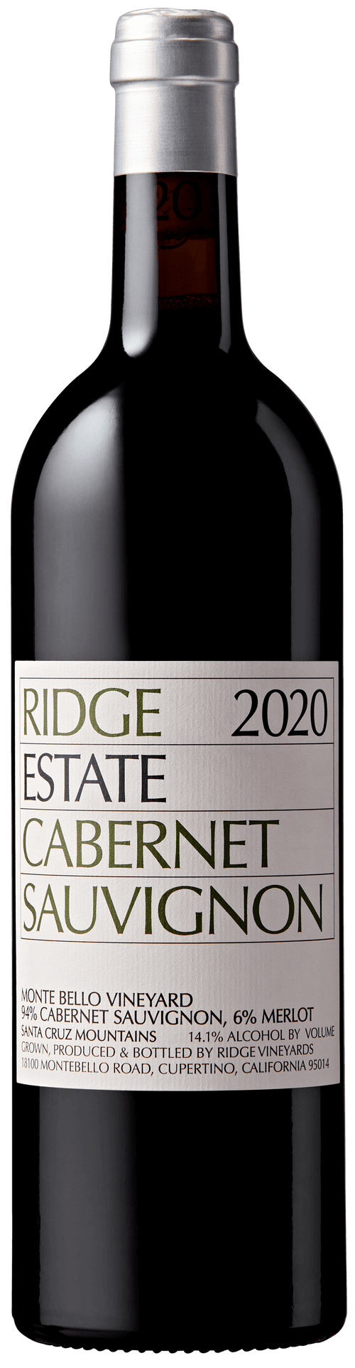 Ridge Vineyards Estate Cabernet Sauvignon 2020