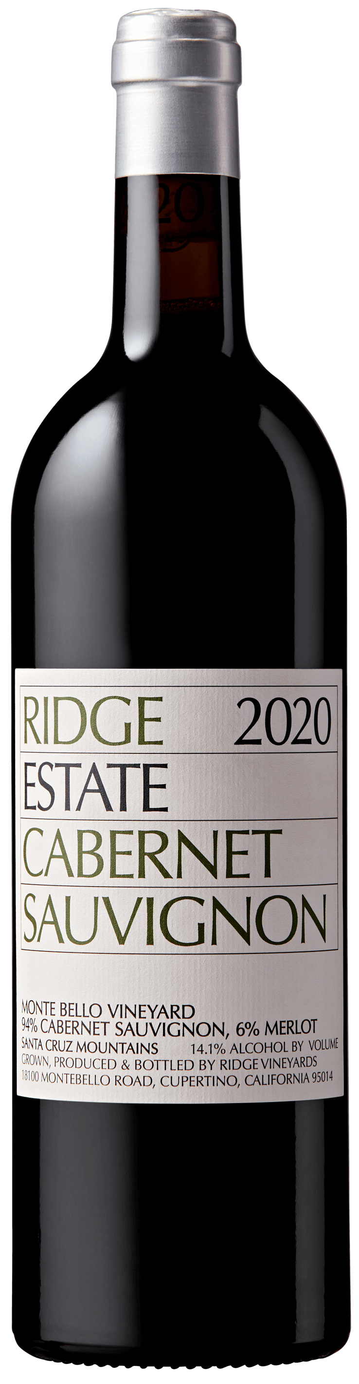 Ridge Vineyards Estate Cabernet Sauvignon 2020