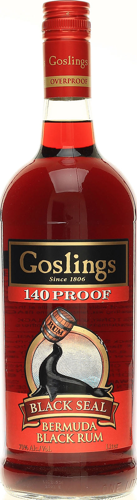 Gosling's Black Seal Rum 140 Proof