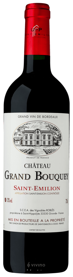 Chateau Grand Bouquey Saint-Emilion AOC 2018