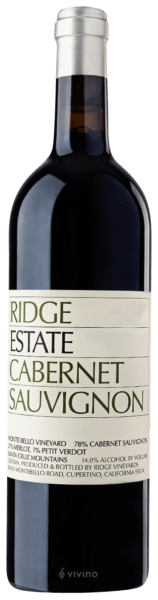 Ridge Estate Cabernet Sauvignon 2019
